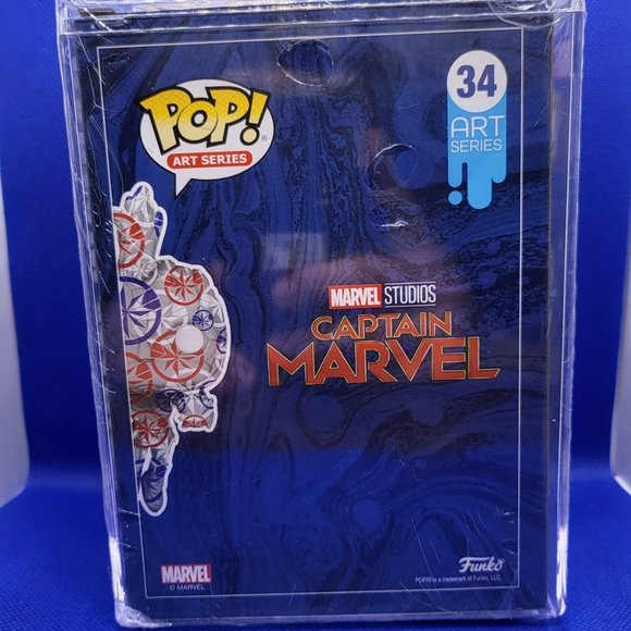 Marvel Studios Captain Marvel Art Series Target Exclusive Funko Pop - Picture 3 of 10